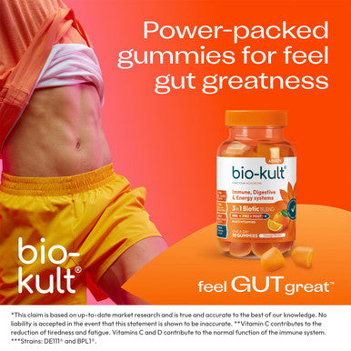 Bio-Kult 3in1 Biotic Blend Probiotic for Adults Orange 30 Gummies